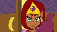 Arzette made a thumb ups before starting her quest.