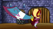 "You know, my smart sword doesn't hurt friendly folks..."