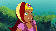 Arzette makes a smug, after activating the beacon.