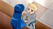 Gil begs Myne to help the orphans