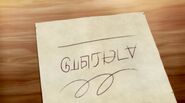 "Gilberta" written on the prototype paper