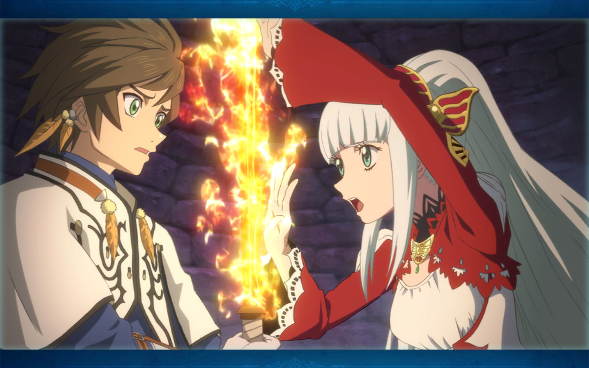 Tales of Zestiria - Lailah walks in on Sorey and Alisha. 