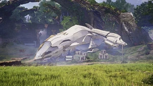 A Starship as it appears in .