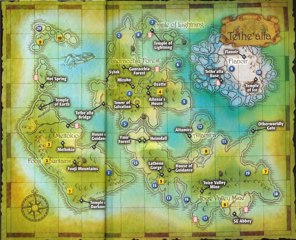 Tales Of Symphonia Map Tethe'alla | Aselia Wiki | Fandom