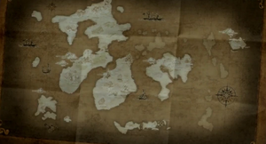 A map of Desolation as it appears in .