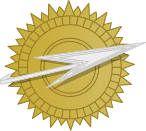 Emblem of the Galactic Empire, a spaceship and star