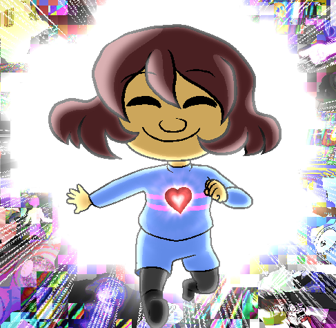 Le persiguen a frisk XD