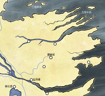谷地及三姐妹群岛地理位置