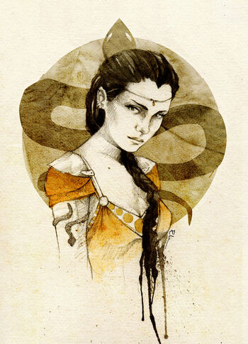 Nymeria sand by elia illustration-d5gu94l