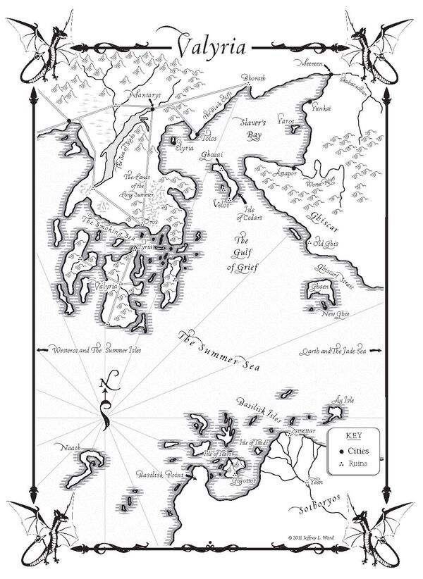 Valyria Adwd map