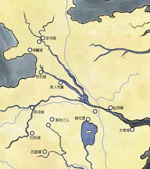 河间地和橡果厅地理位置
