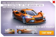 An advert for the Arash AF10's R&D event.