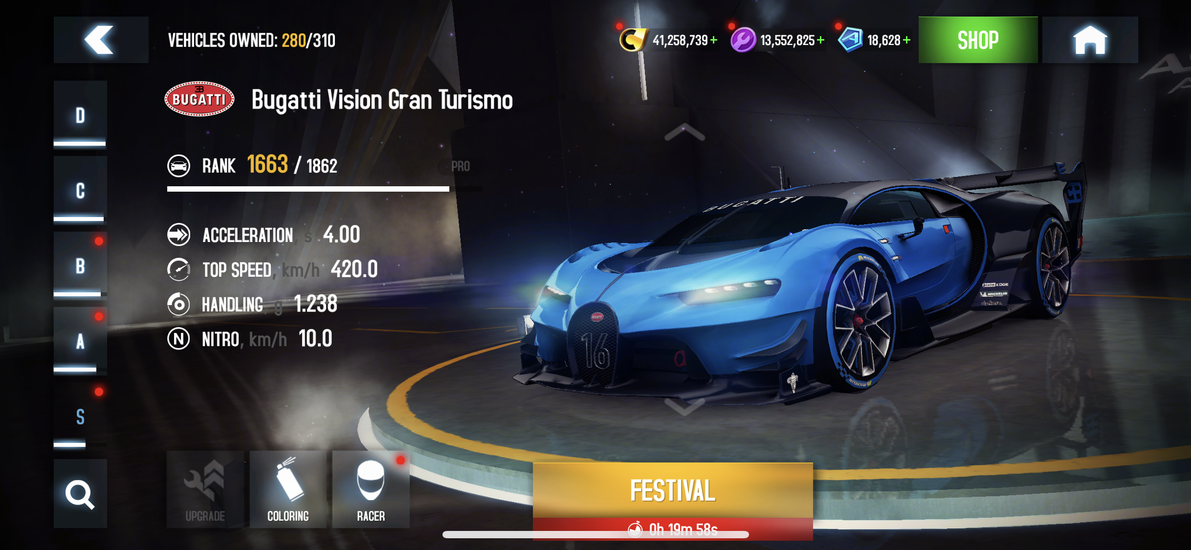Bugatti vision gt hot wheels top