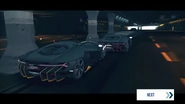 A trio of Lamborghini Centenario cruising through the tunnel section of the B-10 Motorway.
