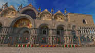 Saint Mark's Basilica, located on St. Mark's Square (Italian: Piazza San Marco) in Venice.