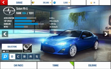 A8 FR-S stats (S KMH)