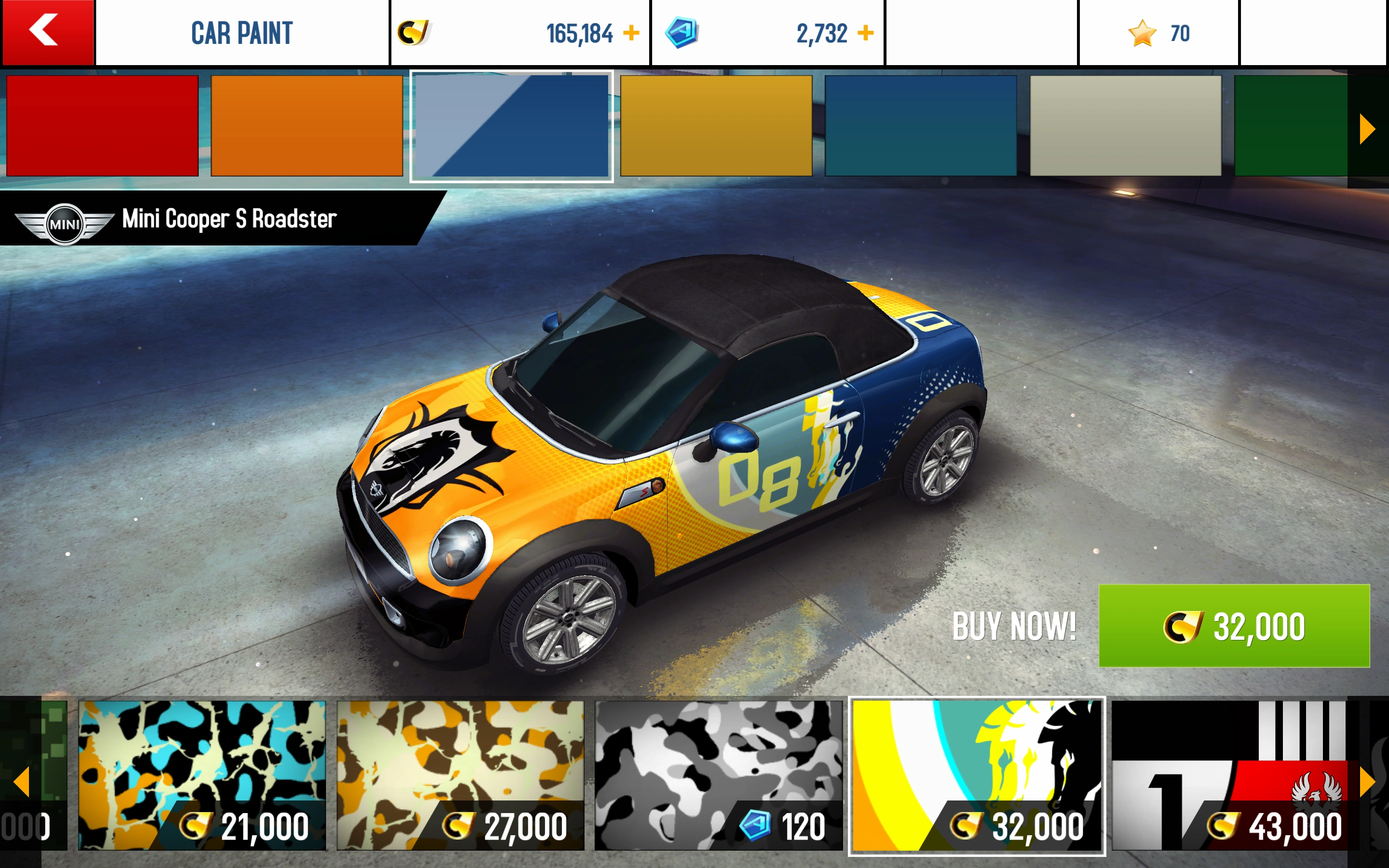 Mini Cooper S Roadster (decals) | Asphalt Wiki | Fandom