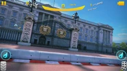 Gameloft's logo can be seen as the crest on the Palace Gates, thus owing to the building's unofficial name 'Gameloft Palace'.