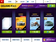 The blank cards shown in Exclusive Deals