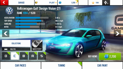 Volkswagen Golf Design Vision GTI stock + new price