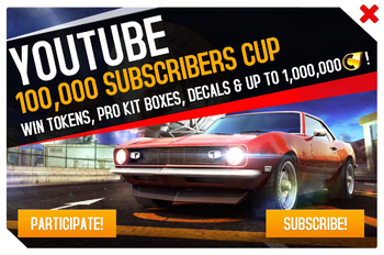 Cup ad 100,000 Subscribers