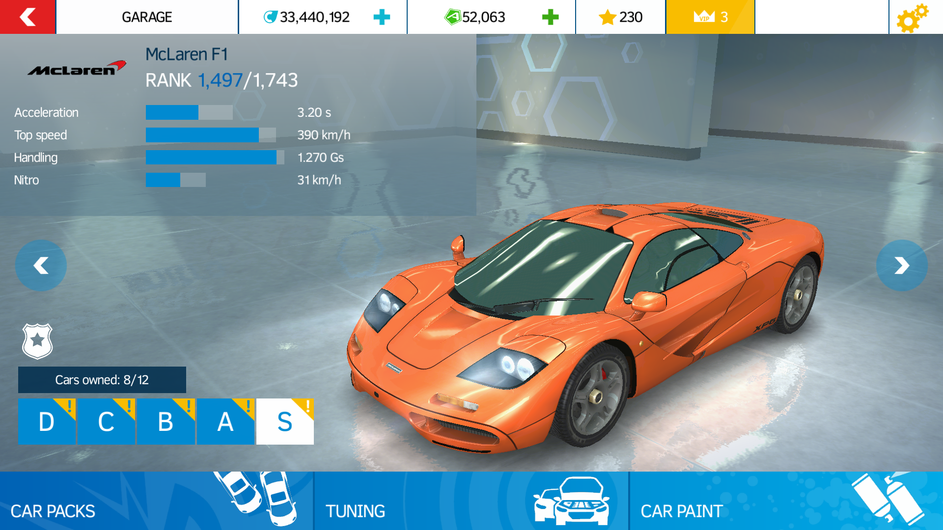 McLaren F1 XP-5, Asphalt Wiki