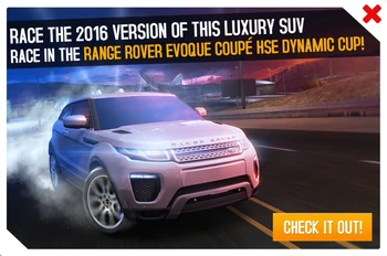 Cup ad Range Rover Evoque Coupe HSE Dynamic