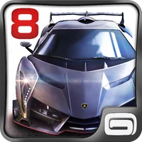 The first app icon of Asphalt 8: Airborne with the Lamborghini Veneno
