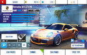 911 GT3 RS stats (MP MPH)