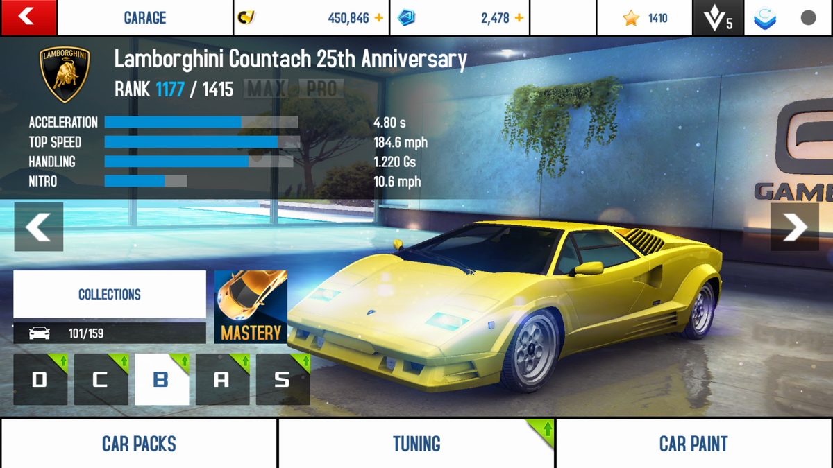Lamborghini Countach 25th Anniversary (stats) | Asphalt Wiki