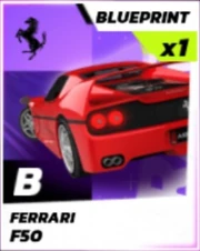 ALU Ferrari F50 Blueprint