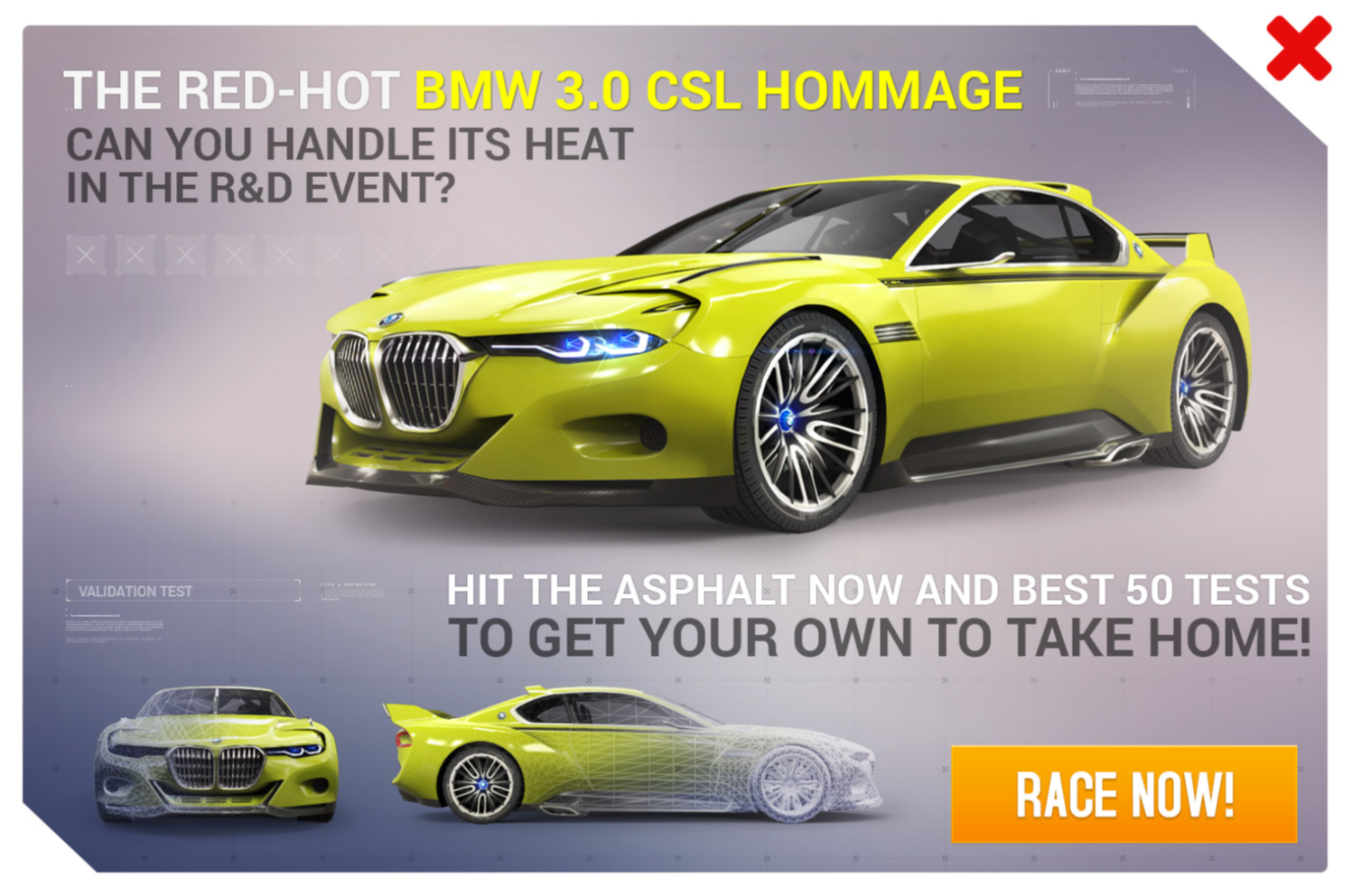 Research Development Bmw 3 0 Csl Hommage Asphalt Wiki Fandom