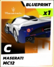 ALU Maserati MC12 Blueprint