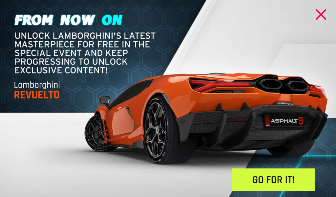 You Can Now Drive The Lamborghini Countach LPI 800-4 In Asphalt 9