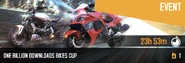 Event banner of One Billion Downloads Bikes Cup on April 30, 2021