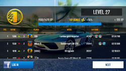 MP race result screen (WS)