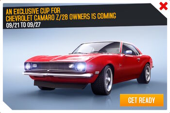Chevrolet Camaro Exclusive Cup Ad