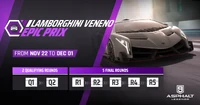 Promo Ad for Lamborghini Veneno Epic Prix