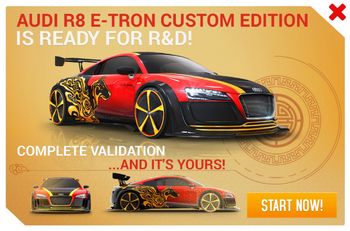 Audi R8 e-tron SE R&D Promo