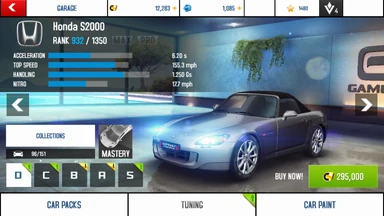 A8A Honda S2000 stock