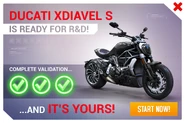 Promo ad for the XDiavel S' R&D event