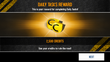 Credits reward