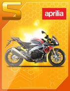 Aprilia Tuono V4 1100RR my2017 BP card (Prior to the Fifth Anniversary Update)