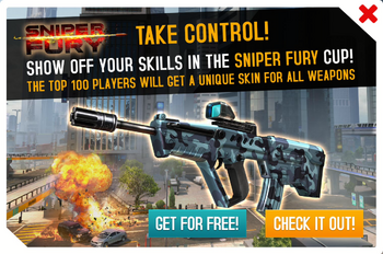 Sniper Fury Cup ad