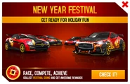 New Year Festival Promo.png (2.64 MB) Promo ad for the New Year Festival event, also showing the Mercedes-Benz SLK 55 AMG Special Edition, Audi R8 e-tron Special Edition and Infiniti Project Black S Special Edition