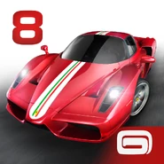 The Enzo Ferrari on the icon for the More Than 300 Decals Update. Note the unique decal and black interior