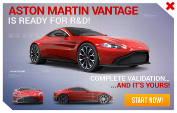 Aston Martin Vantage 2018 R&D Promo