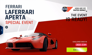 Ferrari LaFerrari Aperta Event Screen