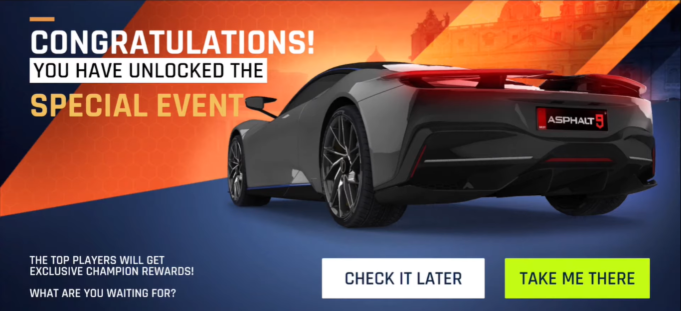 Asphalt 9 - how to get rewards from black shark 