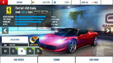 458 stats (MP)